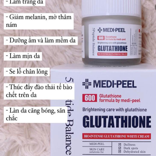 Kem Dưỡng Trắng Da cho da dầu Medi-Peel Bio-Intense Glutathione White Cream 50g