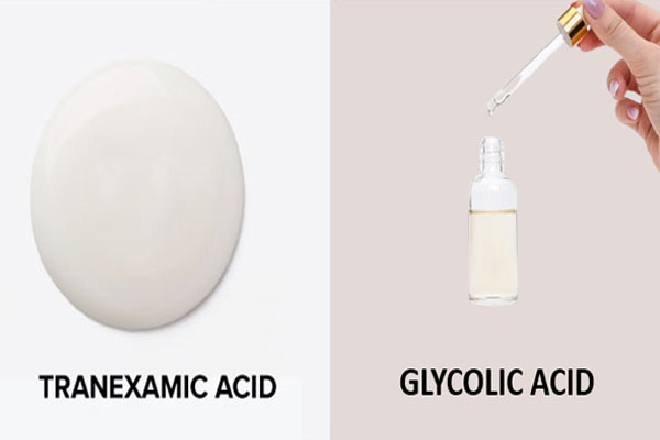 Tranexamic acid và glycolic acid