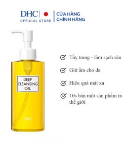 Dầu tẩy trang DHC Deep Cleansing Oil giúp làm sạch sâu và giữ ẩm cho da một cách hệu quả