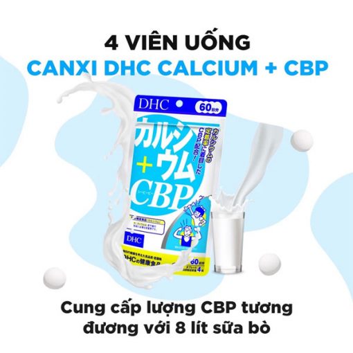 Vien uong canxi DHC Calcium CBP 6