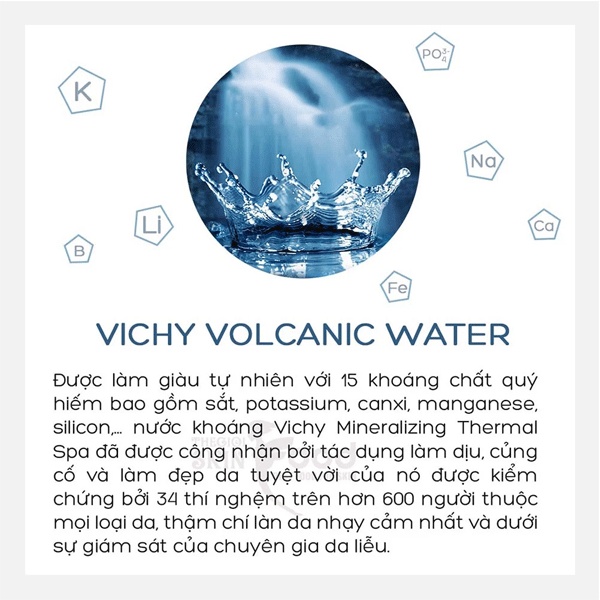Sữa dưỡng dưỡng Vichy Ideal White Meta Whitening Emulsion rất giàu nước khoáng núi lửa