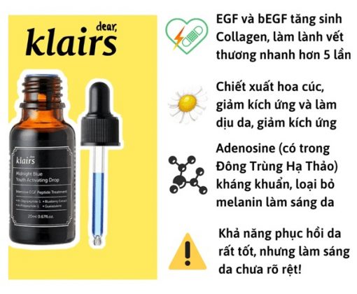 Tinh chat Klairs Midnight Blue Youth Activating Drop 6