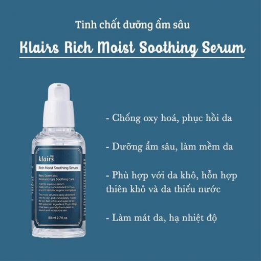 Tinh chat Klairs Rich Moist Soothing Serum 14