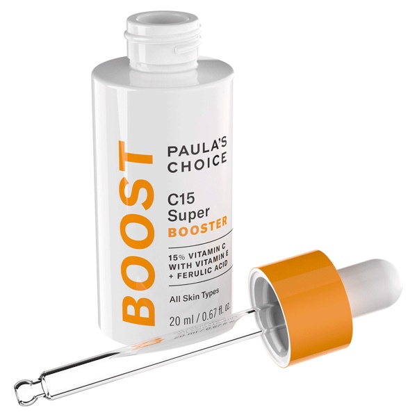 Tinh chất Paula's Choice 15% Vitamin C Resist C15 Super Booster được thiết kế dạng ống nhỏ giọt nên khá thuận tiện cho việc lấy khi sử dụng