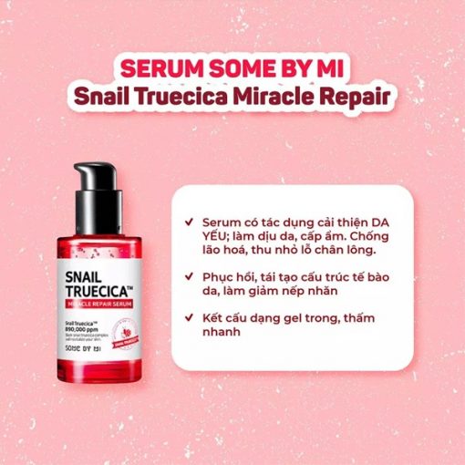 Tinh chat Some By Mi Oc Sen Snail Truecica Miracle Repair Serum 14