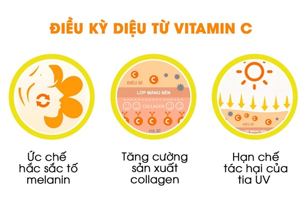 Hàm lượng cao Vitamin C và E