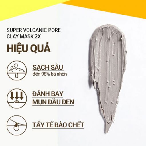 Mặt nạ đất sét Innisfree Super Volcanic Pore Clay Mask 2X
