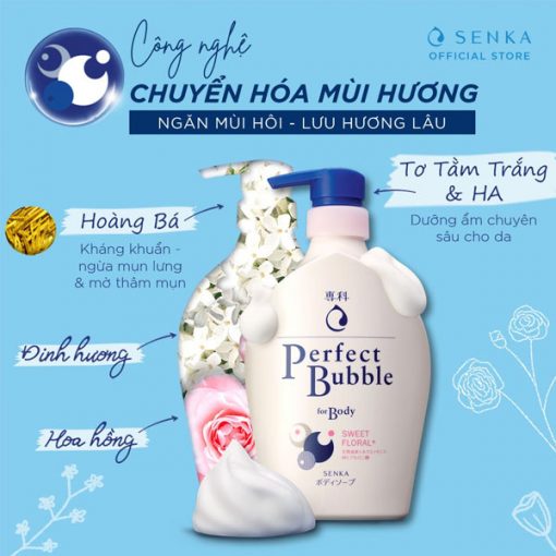 Sữa Tắm Perfect Bubble for Body Sweet Floral 500ml