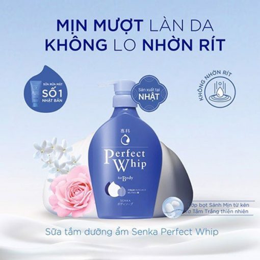 Sữa Tắm Senka Perfect Bubble for Body Floral+