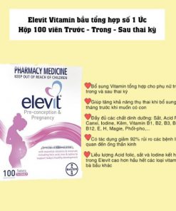 Elevit chinh hang Uc – Vitamin danh cho ba bau 0b 1