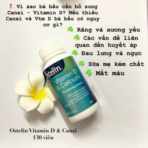 Ostelin Calcium Vitamin D3 – Vien uong bo sung Canxi va Vitamin D3 2