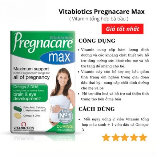 Pregnacare Max Vitamin tong hop cho ba bau 9 1