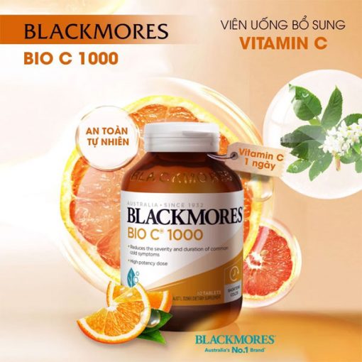 Vien uong Blackmores Bio C 1000mg bo sung Vitamin C 1