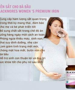 Vien uong bo sung sat cho ba bau Blackmores Womens Premium Iron 6