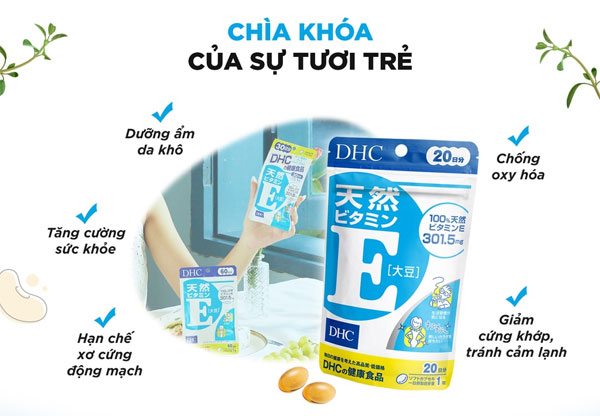 Vien uong bo sung vitamin E DHC 6