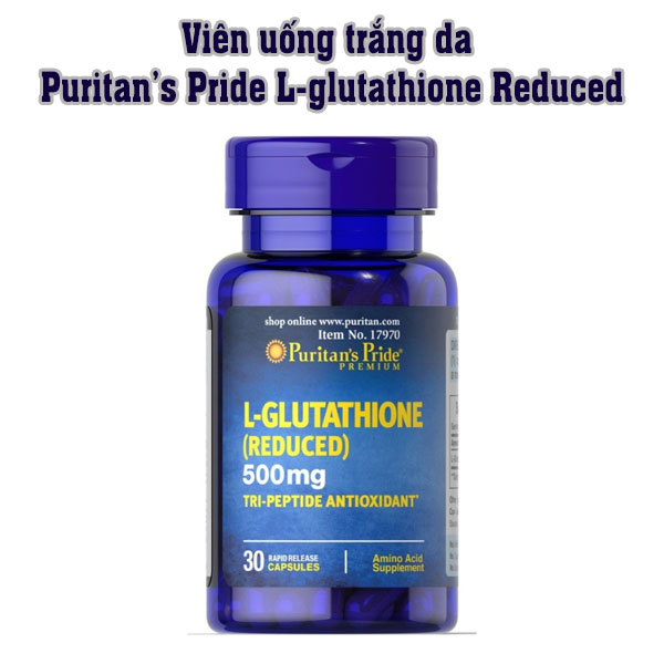 Viên uống trắng da Puritan’s Pride L-glutathione Reduced là sản phẩm của thương hiệu Puritan’s Pride. 