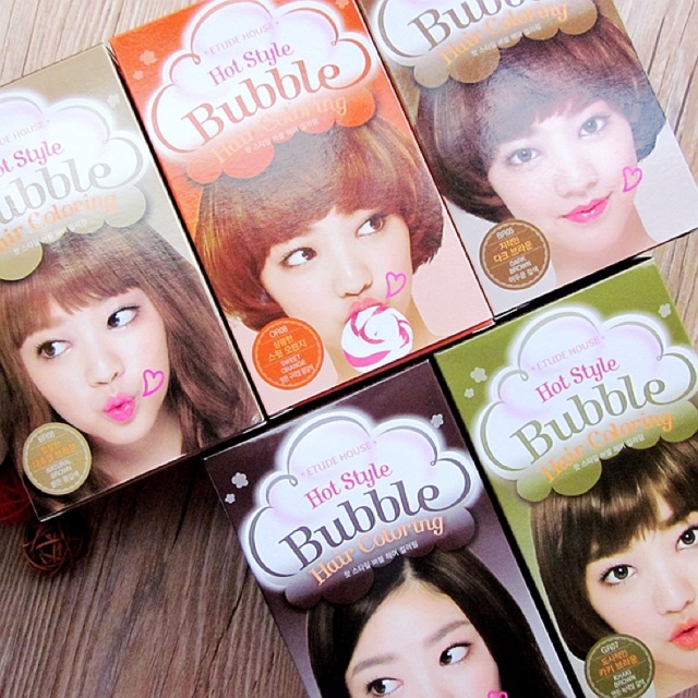 bot nhuom toc etude house hot style bubble