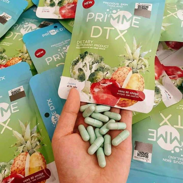 Viên uống Primme DTX là thuốc giảm cân nổi tiếng được sản xuất bởi Precious Skin Thailand