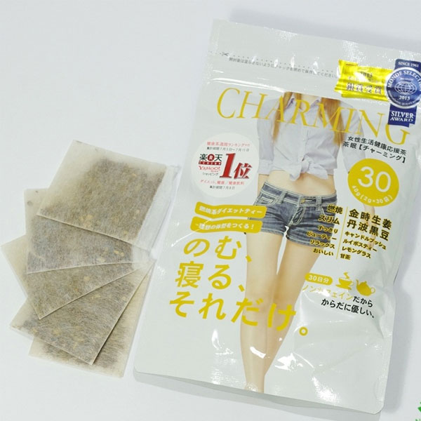 Trà giảm cân Charming Tea được sản xuất 100% từ thảo mộc, xuất xứ Nhật Bản