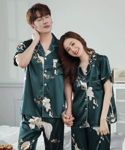 Đồ Ngủ Pijama Lụa Cộc Tay Quần Dài IVY632G